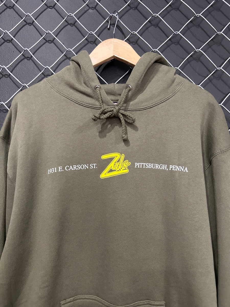 M) Zeds Location Olive Hoodie