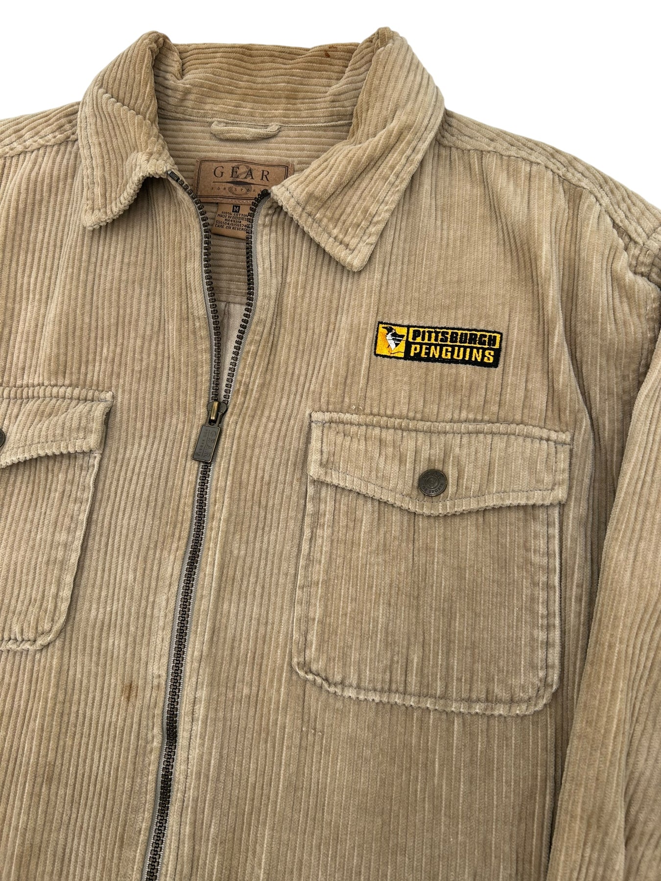 M) Pittsburgh Penguins Vintage Cordoruy Zip Up Jacket – Zeds